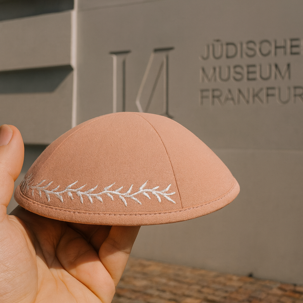 Quality handcrafted kippah, custom Jewish textiles